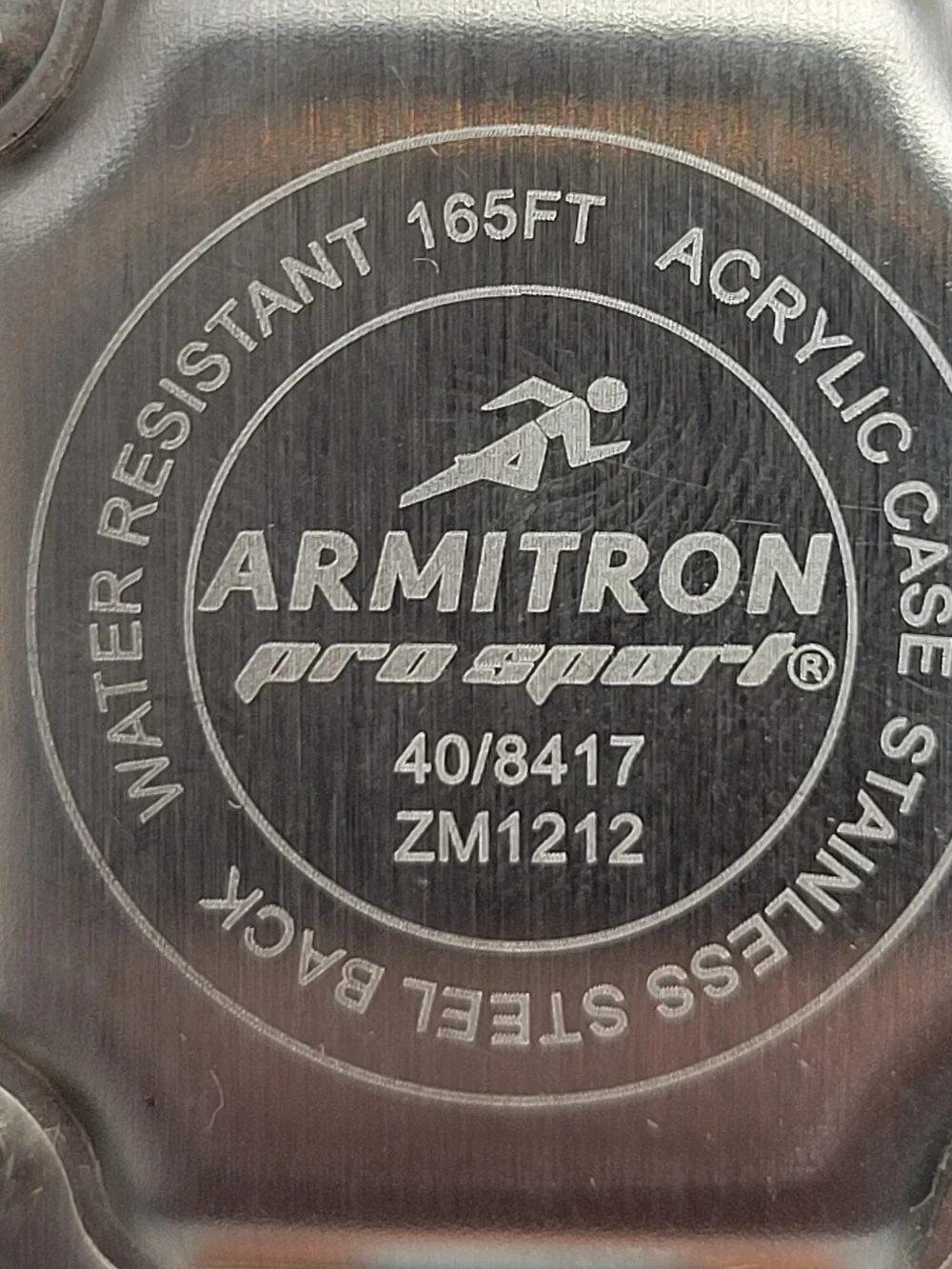 Armitron White Digital Watch with Rose Gold Bezel